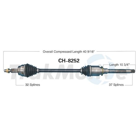 Surtrack Axle Cv Axle Shaft, Ch-8252 CH-8252